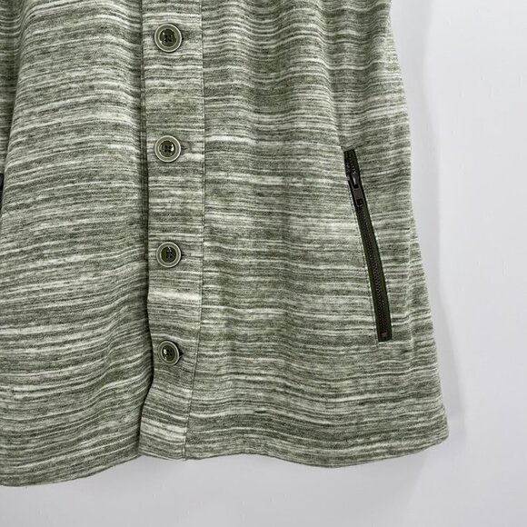 Matilda Jane Out the Door Green Heathered Button Up Vest Womens Size Medium - Picture 3 of 7
